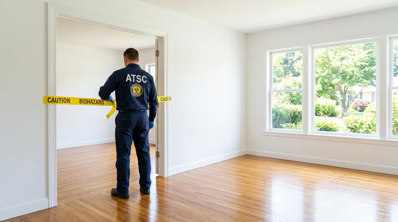 Certified biohazard cleanup crew performing Crime Scene Cleanup in Laredo